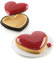 silikomart | Kit Tarte Mon Amour, Set de gâteaux en forme de coeur avec anneau microperforé + moule décoratif, TPLUS Anneau 200x190mm h20mm, Moule en silicone 188x158mm h26mm, Made in Italy