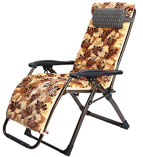 FUFU Deckchairs Lounge Chair, Klappstuhl Mittagspause Stuhl Schwangere Frau Tragbare Siesta Stuhl Glücklich Faule Freizeit Stuhl 73 * 115 cm Klappbar