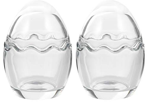 Operitacx 2piezas Vaso De Yogur De Vidrio Para Postres Molde Para Pudín De Forma De Huevo Para Hacer Yogur Casero Cocina