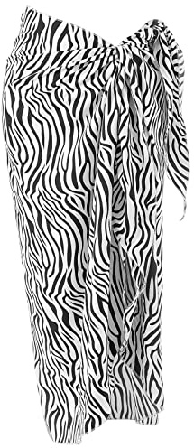 Sarong Pareo da Spiaggia Chiffon Bohémien, Beach Pareo Costume da Bagno, Scialle Wrap Dress Gonna, Bikini Cover Lungo Copricostume per Ragazze Pool Mare Vacanza Estate (C)