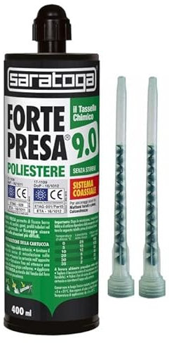 ANCORANTE CHIMICO CARTUCCIA PISTOLA PROFESSIONALE FORTE PRESA ML 400 SARATOGA