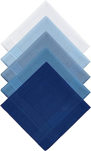 ARG Taschentücher für Herren, 100 % weiche Baumwolle, sortiert, Einstecktuch für Damen und Herren, klassisches Einstecktuch für Bräutigam, Hochzeiten, Abschlussball, Feier, Party, 12 Stück, 40cm X