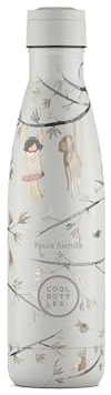 Cool Bottles - Borraccia Termica - 500 ml - Hanging Friends x Paula Alenda - Bottiglia d'Acqua in Acciaio Inox - Bevande Fredde per 36 ore e Calde per 18 - Finitura con Stampa 3D - Senza BPA