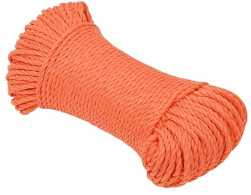 BaraSh Arbeitsseil Orange 6 mm 100 m Polypropylen Reepschnur Climbing Equipment