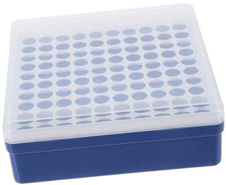 Mobestech Support En Plastique 100 Trous Pour Tubes à Essai 1,5 Ml Résistant Corrosion Transport Facile Usage Laboratoire