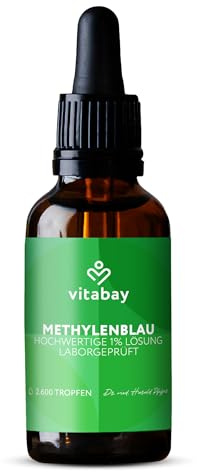 Vitabay Methylenblau 1% Lösung – 100 ml – 99,8% Reinheit – Methylene Blue