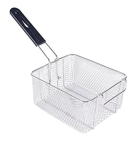 Brat-Servierkörbe, Edelstahl, rechteckiger Frittierkorb, Netzsieb mit langem Griff, Spülsieb, Sieb, Netzsieb, Küchenwerkzeug, Truthahn-Bratkörbe