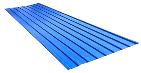 Dachpaneele, Dachblech Für Gerätehaus, Stahlblech-Dachplatten, Wellplatten, Breite 90 Cm, Anwendbar Auf Wand Metall Gerätehaus Gartenhaus Blau(Color:150x90cm,Size:1pcs)