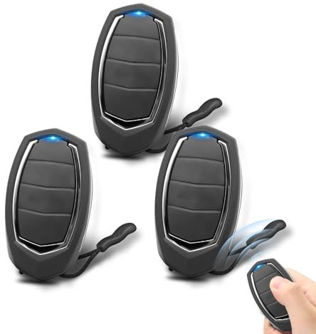 433,92MHz Mando Garaje Universal,3 Unidades de Mando a Distancia para MOTORLINE Falk MX4SP MXS4SP MX5SP RCM DSM,4 Canales Clonador Mando Garaje Inalámbrico