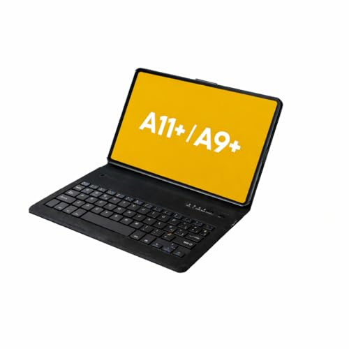 SILVERHT - Funda Tablet Samsung Tab A11 Plus y A9 Plus Azul con Teclado Bluetooth QWERTY en Español (Contiene la Ñ)