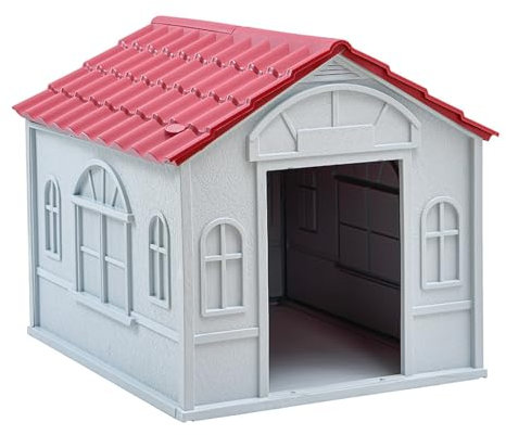 Faltbare Hundebox Kunststoff Hundehütte Indoor Outdoor Hundekiste Wasserdicht Staubdicht Geeignet für Mittlere und Große Hunde 4 Farben(Green,65 * 75 * 63cm)