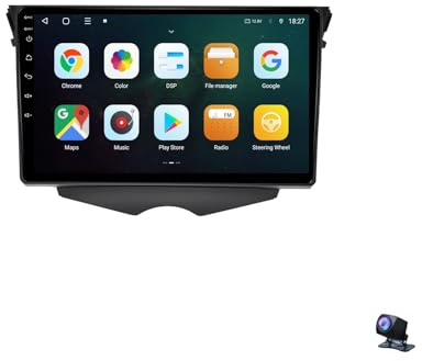 Android 9 Inch Touchscreen Car Radio Stereo for Hyundai Veloster Fs 2011-2017 with Carplay Android Auto GPS Navigation with BT WiFi USB Mirror Link FM Auto Parts(1+16G)