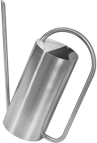 CIYODO Regadera de Acero Inoxidable para Interior con Capacidad de 1.5l, Boquilla Larga y Apertura Amplia para Riego Fácil de Plantas y Flores
