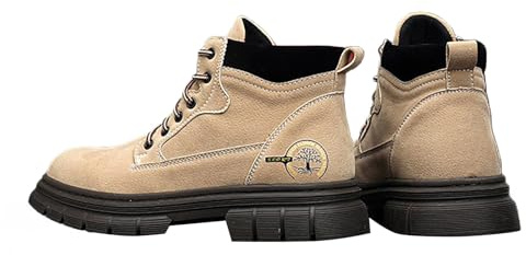 Botas Media caña Tradicionales para Hombre, Estilo clásico, Antideslizantes y cómodas para Uso Diario y Trabajo Ligero, duraderas y Elegantes