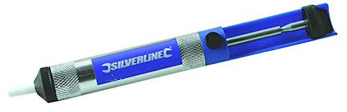 Silverline 633609 Entlötpumpe aus Metall 185 mm