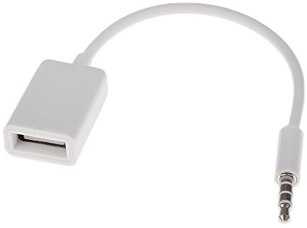 PETSOLA Cable convertidor de Audio AUX Hembra de 3,5 mm a USB 2.0