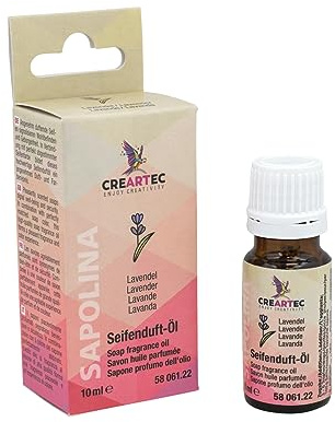 Artidee CREARTEC Naturlig tvåldoftolja – doftnot: Lavendel – tvålarom för tillverkning av individuellt doftande tvålar, badbollar, UVM. - Vegan – 10 ml – tillverkad i Tyskland