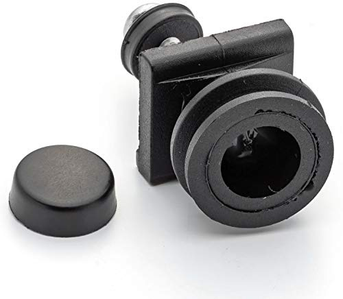 8 x Joint Ball Grooved/Circled Slot Shower Door Rollers/Wheels/Runners 19mm Wheel Suitable for Sovereign L1 Black