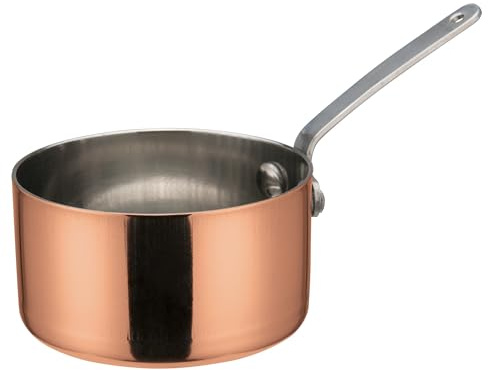 Winco DCWA-203C Mini Sauce Pan, Stainless Steel, Copper