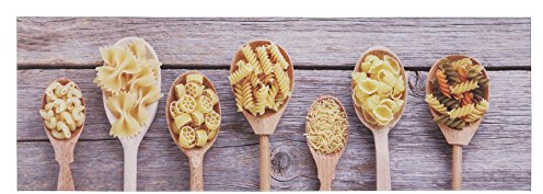 andiamo Teppich Läufer Kitchen mit ruschhemmender Rückseite - Küchenteppich PVC Küchenläufer Flur Läufer Teppichläufer 50 x 150 cm Pasta