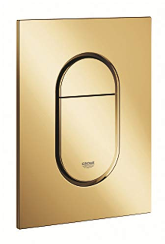 Grohe WC-Betätigung Arena Cosmopolitan S 37624, 2-Mengen- und Start & Stopp-Betätigung, 130 x 172 mm, für kleinen Revisionsschacht, senkrechte Montage, cool sunrise