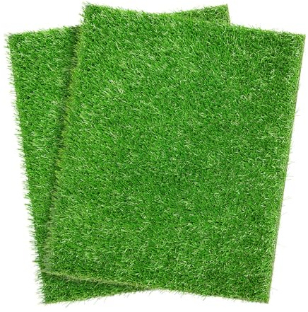 Artificial Dog Grass Pee Pad 20”x 25” 2 Pack, Grass Pad for Dogs Indoor Potty Training, Replacement Turf for Puppy, Washable Reusable Realistic Fake Grass Mat for Apartment, Balcony