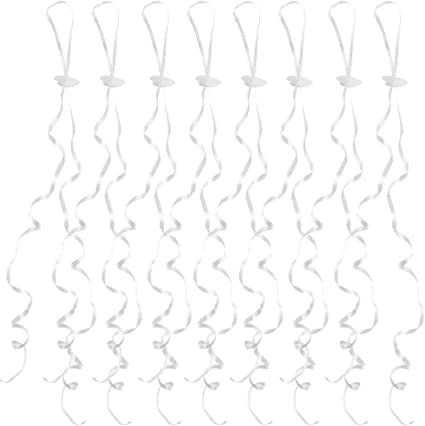 Omenluck - 100 nastri per palloncini, chiusura a palloncini, con palloncini, con elio