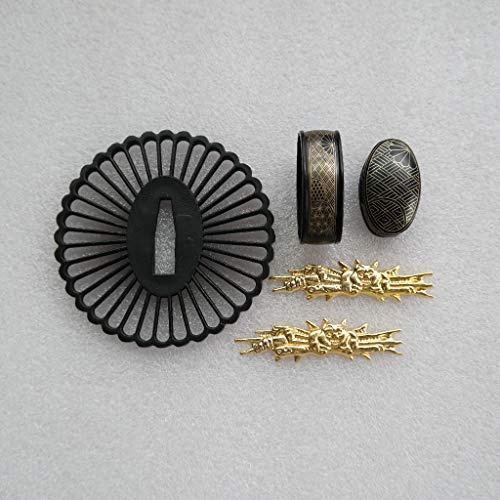 BOHIHYU Tsuba Fuchi Kashira Menuki Iron 01-10