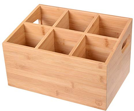 GRÄWE Bambus Besteckhalter 6 Fächer