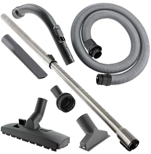 SPARES2GO 1.8m Hose Pipe, Telescopic Extension Rod, Bend End Handle & Tool Kit Spare Parts, Compatible with Miele C1 C2 C3 S4000 S5000 Vacuum Cleaner