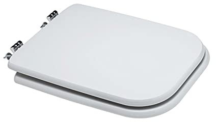 Coprivaso copriwater sedile legno in mdf,compatibile Conca Ideal Standard,bianco