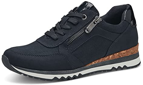 Marco Tozzi Damen Sneaker weiches Feel Me Wechselfußbett weiches Innenfutter Vegan Modisch
