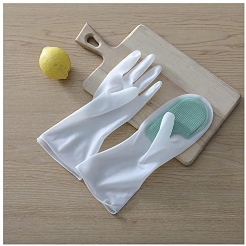 DUnLap Cleaning Gloves Magic Dishwashing Silicone Gloves Protect Hand Dirt Clean Brushes Cleaning Tool Kitchen Accessories Wash Fruit Vegetable Gadgets Eco Friendly Cleaning Gloves(Green)