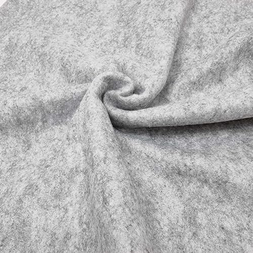 TFG Fleece-Stoff, leicht, weich, warm, 90 cm breit, atmungsaktiv, komprimiert, Schneidern, Hoodie, Material, Nähen, Handwerk (2 m)