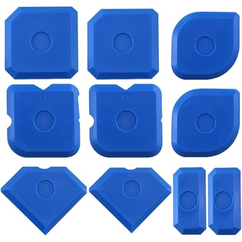 Wodehahagou 10 Pcs Sealant Finishing Kit - Portable Silicone Sealant Tool, Joint Smoother, Caulking & Grout Sealer for Kitchen & Bathroom