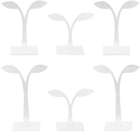 GALPADA 6stücke Acryl Ohrringhalter Blattform Eleganter Schmuckdisplay Ständer Für Ohrstecker Transparentes Acryl Für Schmuckpräsentation Und Aufbewahrung