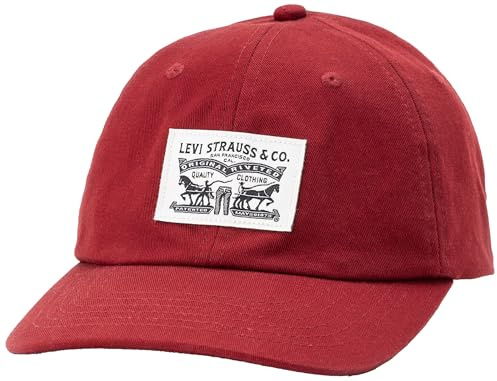 Levi's Herren Relaxed Dad Heritage Cap baseballmütze, Dull RED, UN