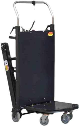 Carretillas de Mano eléctricas para Subir escaleras, Motor de Carga de 440 Libras, Carrito eléctrico Plegable para Escalar escaleras con Cargador, batería de Litio, 5 Ruedas para Subir escaleras (24