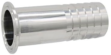 100 150 200 mm Legnth x 19 25 45 51 mm Hosetail Barb x 1.5 2 Tri Clamp 304 316L Stainless Steel Sanitary Pipe Fitting Homebrew(304 25K50.5 L 150)