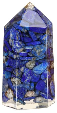 dssmboom Pack of 2 Healing Crystal Towers Hexagonal Crystal Point Wands
