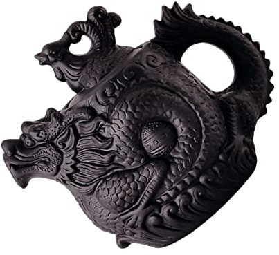 Cabilock Embossed Purple Teapot Dragon Clay Teapot for Loose Tea Large Capacity Household Teaware