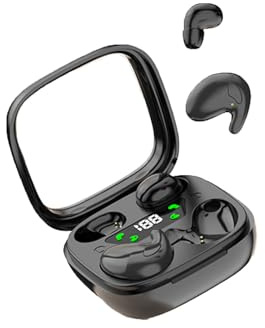 Xmenha Deux Paires de Mini Petits Bluetooth 5.3 écouteurs sans Fil Oreillette Invisible Sommeil Waterproof étanche Sport Double ecouteur Petite Oreille pour Couples à Deux