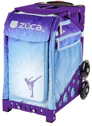 L'Estel Skates ZUCA Sport Print Ice Dreamz Trolley Zuca Violett mit Ice Dreamz Tasche, Koffer, Schlittschuhlaufzug Zuca