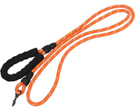 NorthPada 12 mm Hundeleine Reflektierendes Hochleistungsseil für mittelgroße Hunde, 2 Meter mit Handgriff, Orange