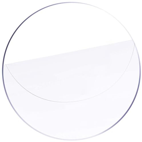 Runde Acrylplatte Klar, Transparente Acrylscheibe für Kunstprojekte | Bastelrohling in Kreisform, Kompakte Ausführung, Geeignet für Schneidarbeiten und Präsentationszwecke