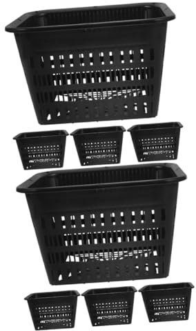 HEMOTON 2 Ensembles Pots Hydroponiques Plastique De Culture pour Plantes Contenants Idéaux pour Jardin 4 Pièces * 2