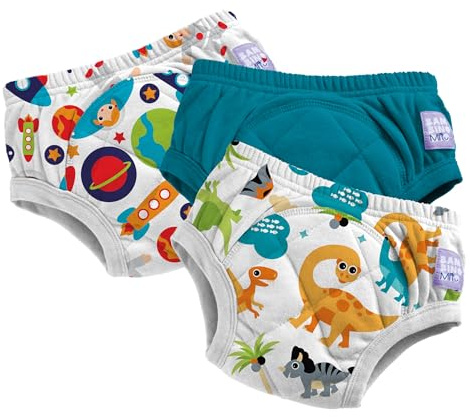 Bambino Mio Töpfchen-Trainingshose aus Baumwolle, 3er-Pack, 3-4 Jahre | Weiche Baumwoll-Trainingshose mit saugfähigem Kern für kleine Missgeschicke – ideal für den Übergang von der Windel.
