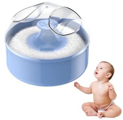 Soplo Y Recipiente Para Polvos Corporales, Polvera Talco, Soplo Y Recipiente Para Polvos, Aplicador De Talco Para El Cuerpo Delicado, Estuche Portátil A Prueba De Polvo Para Soplos De Polvo