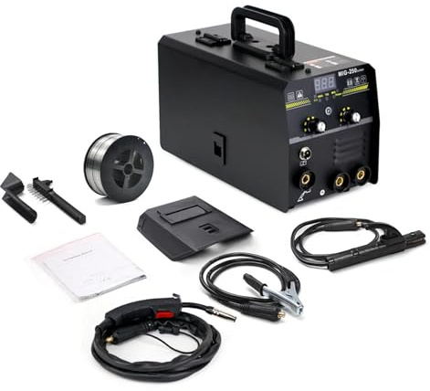 Soldadora 3 en 1 MIG MMA TIG sin gas 250 Super 220 V, equipo de soldadura con inversor IGBT y ajuste inteligente