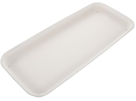 ANDRESLAD Vassoio Raccogli Gocce Rettangolare per Vasi da Piante, Piattino Plastica Spesso 40x17 Cm, Accessorio per Giardinaggio Interno ed Esterno, Supporto Resistente per Piante e Bonsai